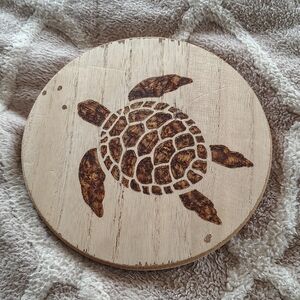 Wooden Turtle Coaster
